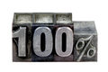 One Hundred Percent